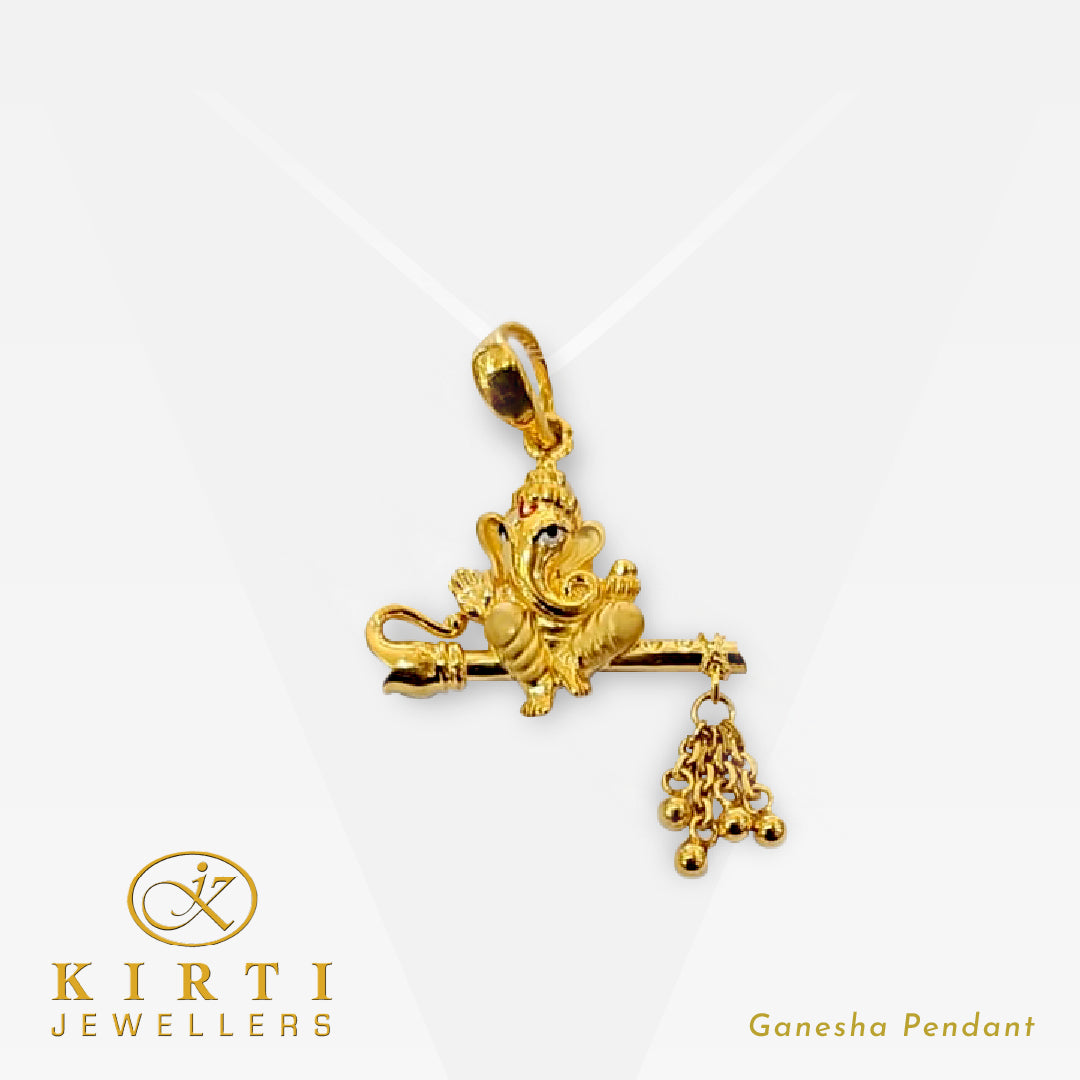 22ct Gold Ganesha Pendant
