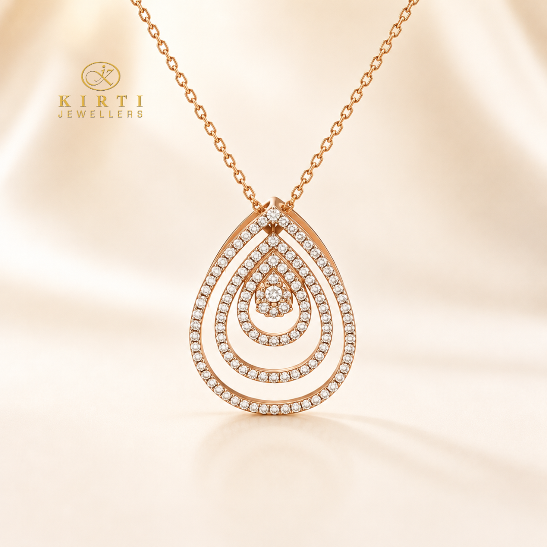 9ct Rose Gold 0.63ct Natural Diamond Pendant