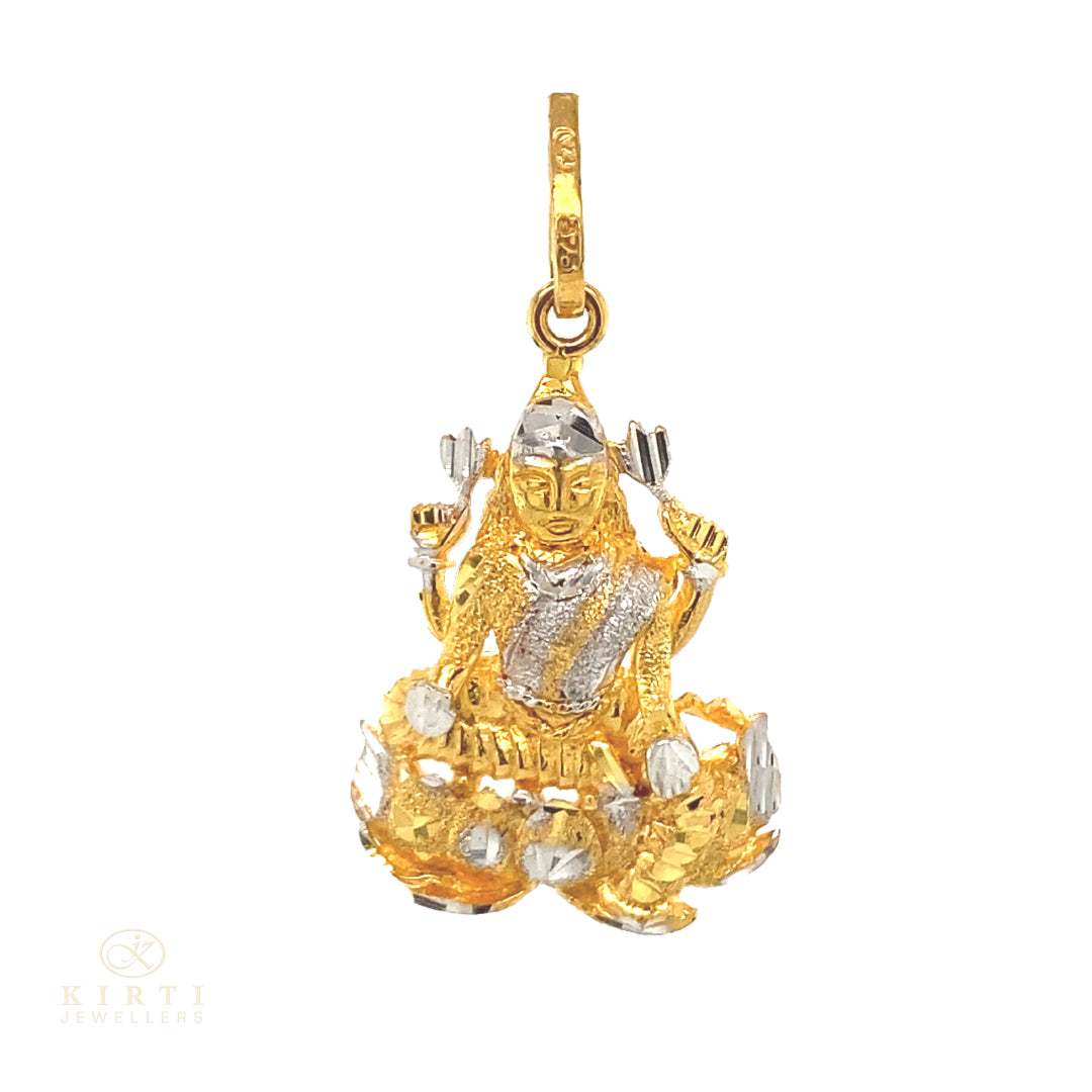 9ct Gold Goddess Lakshmi Pendant