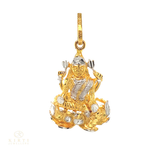 9ct Gold Goddess Lakshmi Pendant