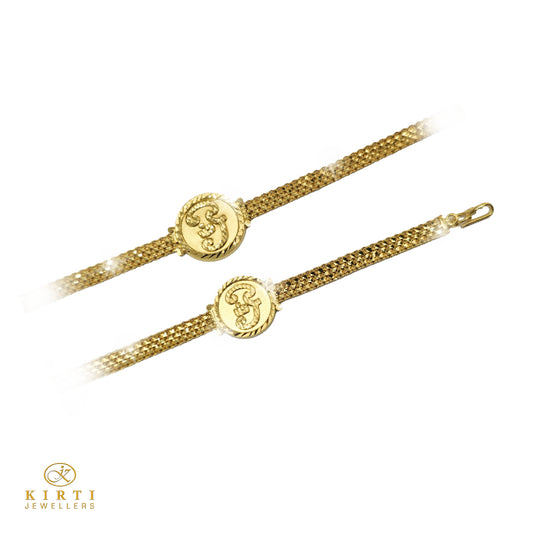 Men’s and Boy's 9ct Gold Tamil Aum Bracelet