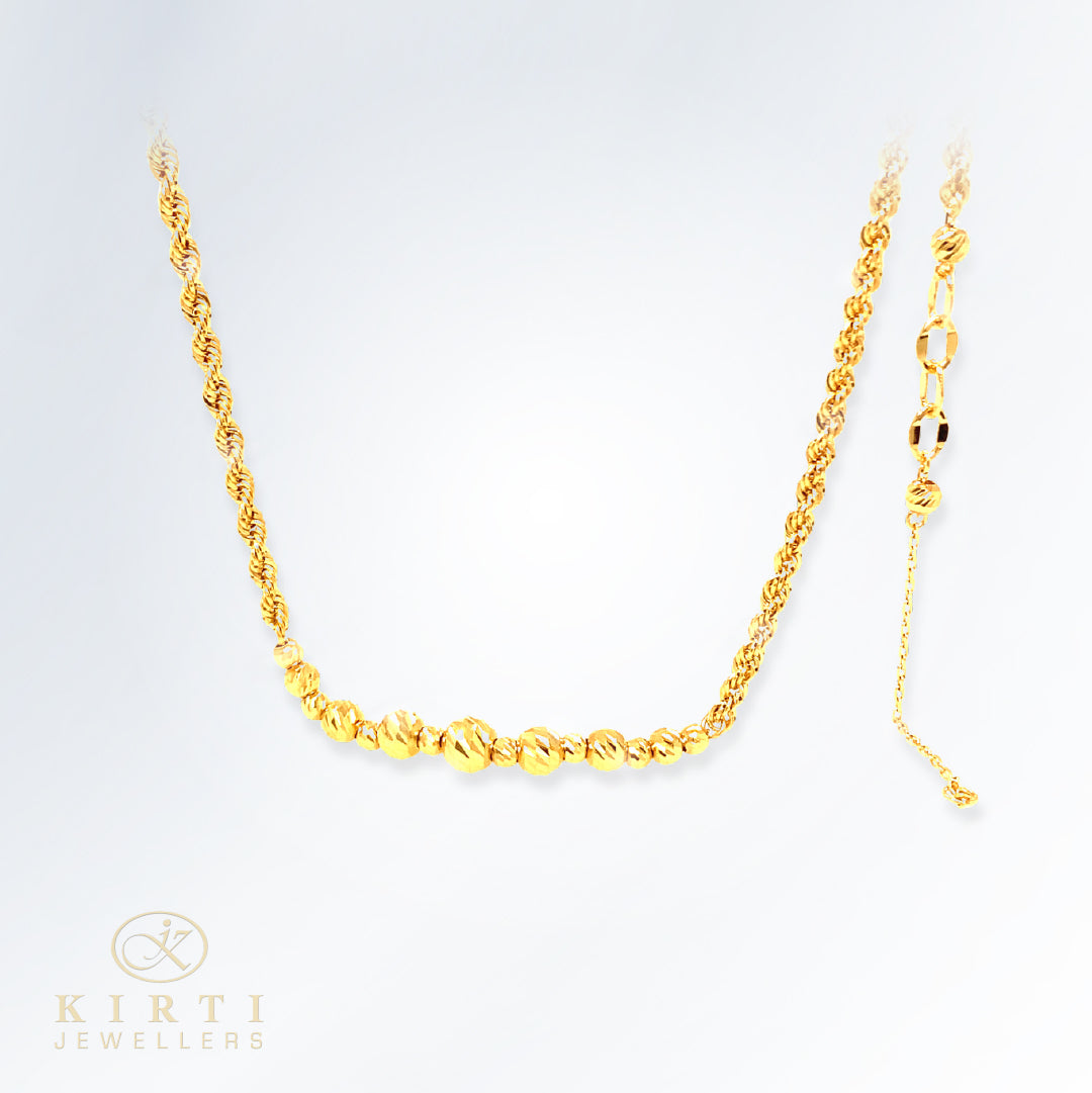 18ct Gold Necklace and Bracelet Set